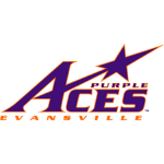 Logo of the Evansville Purple Aces